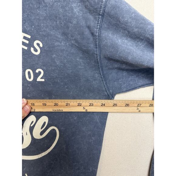 Gulf Shores Alabama “Surf Paradise” Sweatshirt Sz L Blue Beach Grunge Tropical - Picture 7 of 10